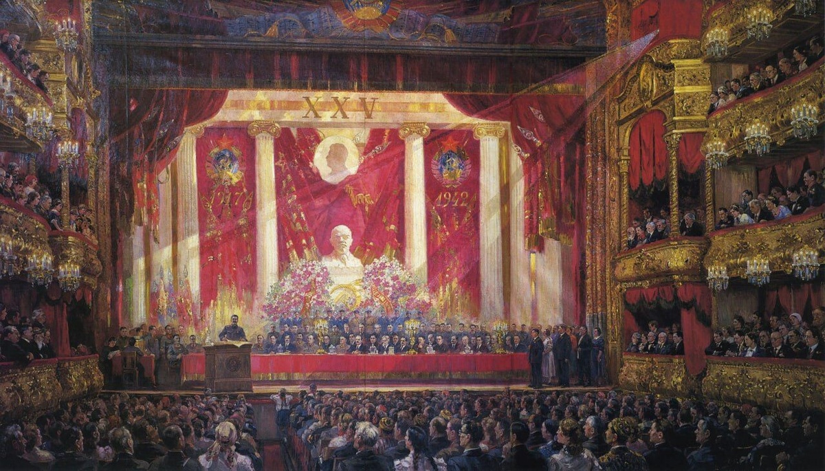 А. Герасимов. Гимн Октябрю. 1942.