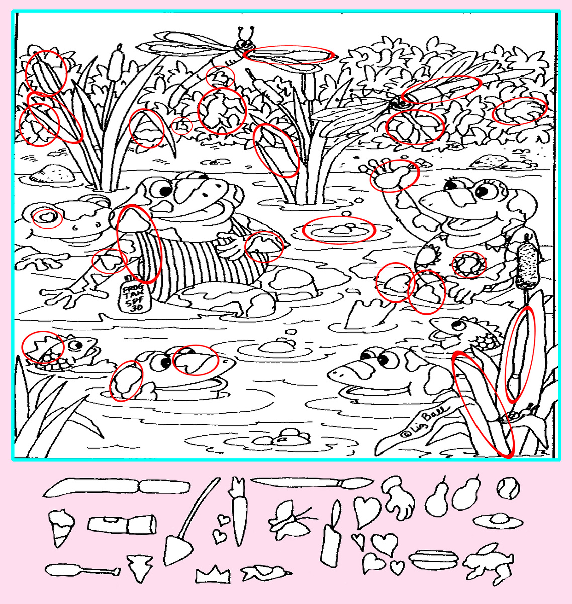 Картинка-ответ (26 предметов). Картинка подготовлена автором