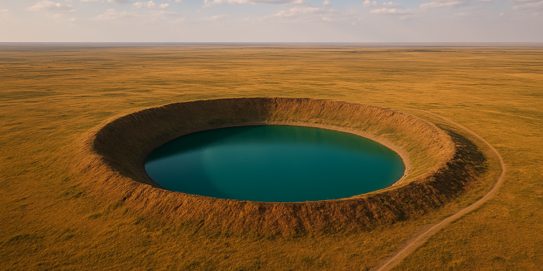 Озеро, которого быть не должно: что скрывает гигантский ядерный кратер в казахской степи