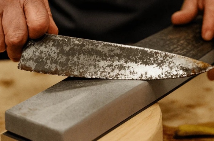 Заточка старого ножа