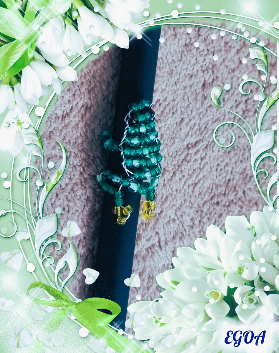 Лягушка на ручке