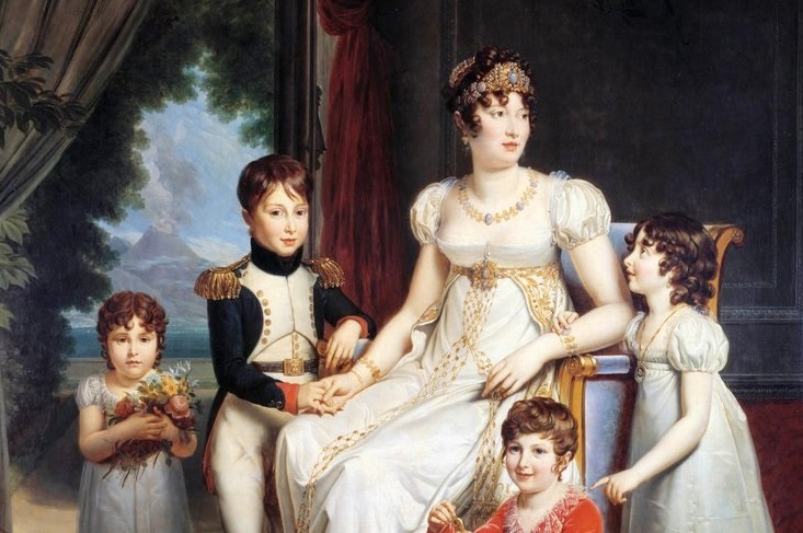 Деталь портрета Каролины Мюрат с детьми, Франсуа Паскаль Симон Жерар, 1809-10. (с) Из коллекции Мальмезона