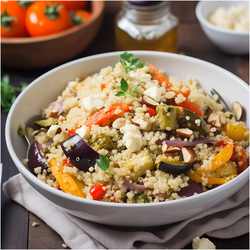 Киноа с овощами