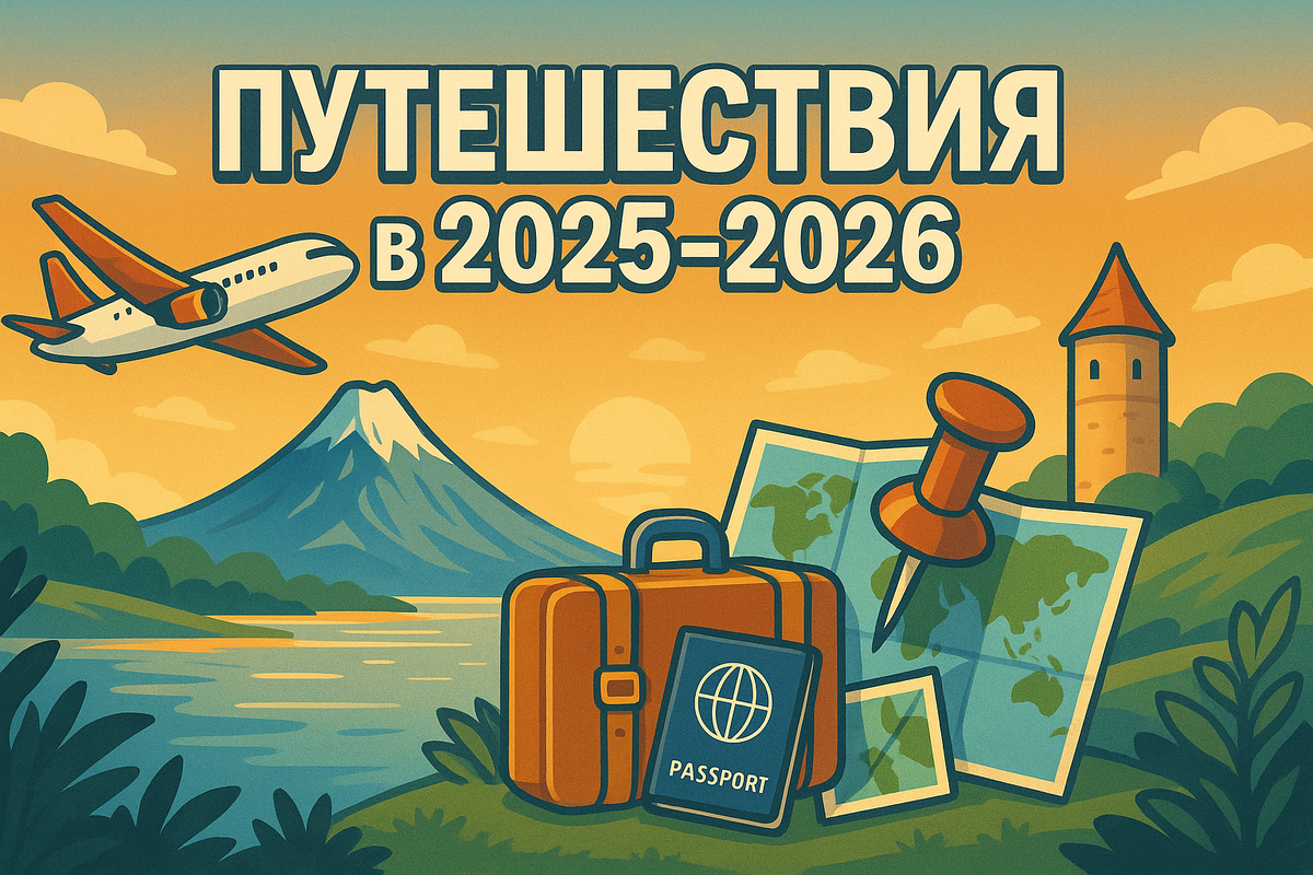 Путешествия в 2025–2026: Куда слетать на отдых и что забронировать на Travelata
