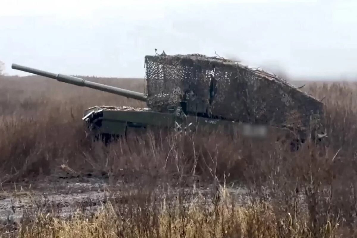    Боевая работа танка Т-80 БВМ ВС РФ.