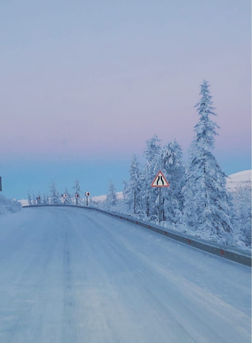 Фото Татьяны Ачкасовой. Дорога на Усть-Нера