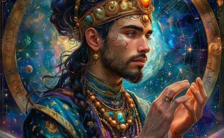 Астрология. Фото: сгенерировано с помощью нейросети "Алиса", "Атмосфера"