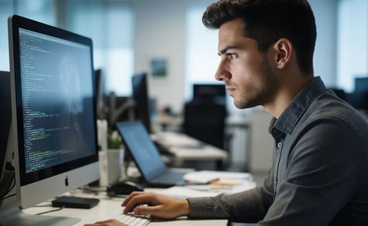 Работа. Фото: сгенерировано с помощью нейросети "Алиса", "Атмосфера"