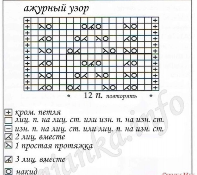 Схема к узору 1