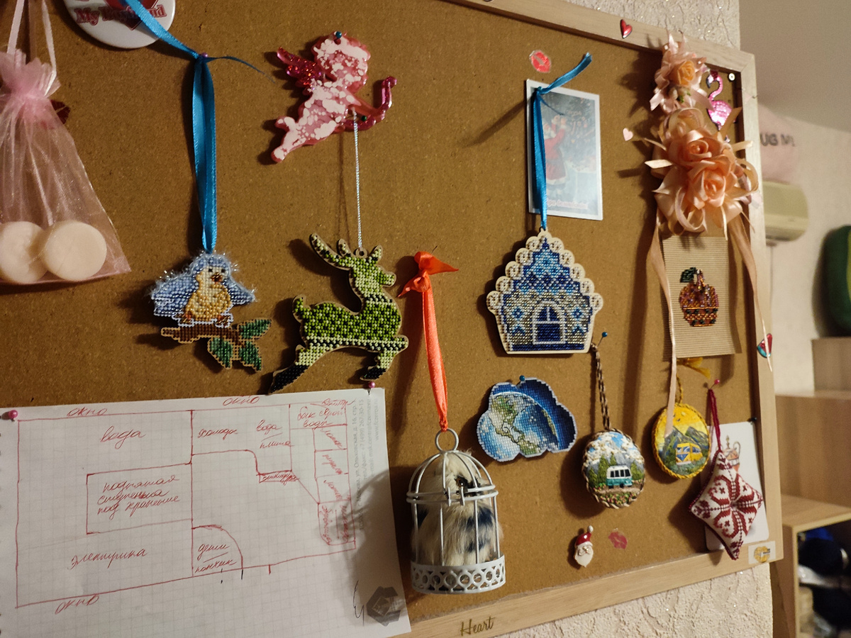 На доске тоже всегда солянка