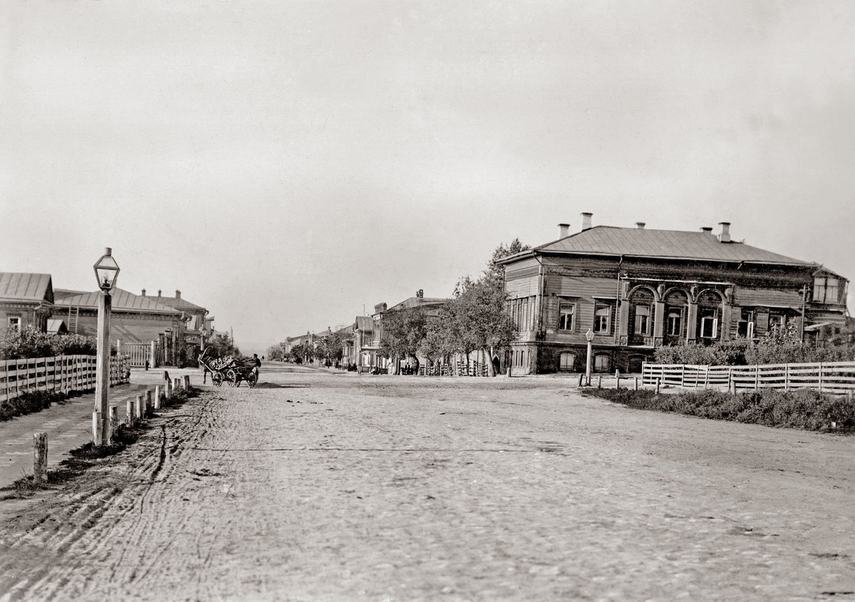 Улица Соборная, вид от Алексеевской в сторону Москательной, фото 1898-1906 годов