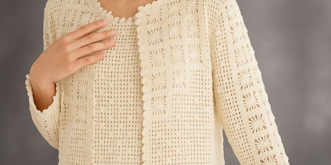 🔥Вяжем крючком жакет, кардиган сверху вниз, который идеален для всех возрастов и времен года - мастер-класс со всеми хитростями