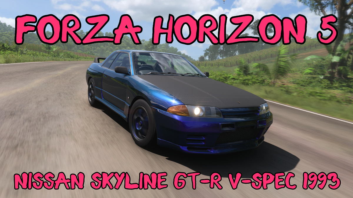 # Nissan Skyline GT-R V-spec 1993 — легендарный японский суперкар в мире Forza Horizon 5 🌍⚡️