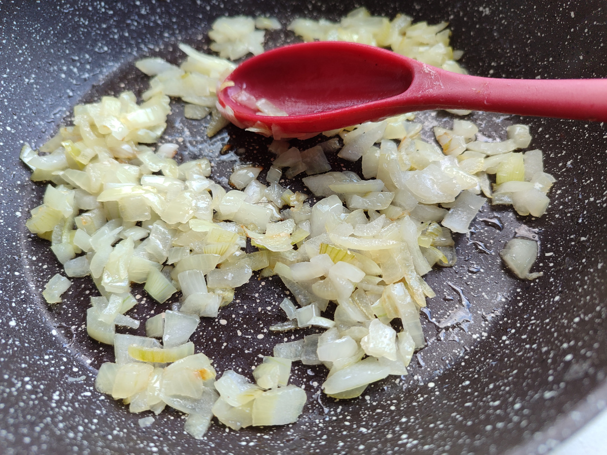 Примерно вот так жарим.