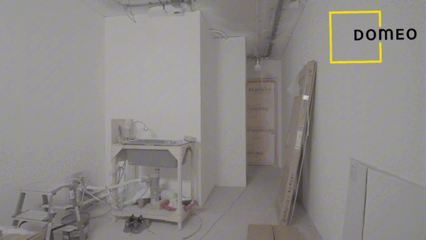 Подготовка стен под окрашивание. Видео с объекта ремонта DOMEO