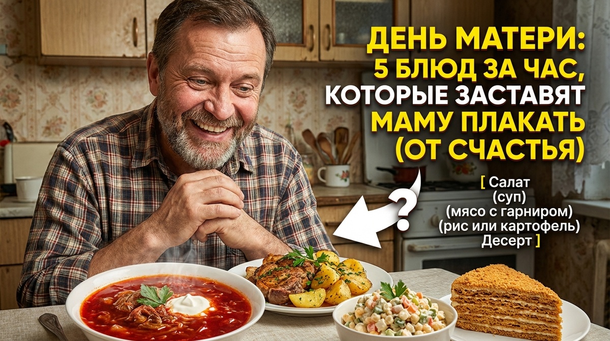 5 блюд за час, которые заставят маму плакать (от счастья) 