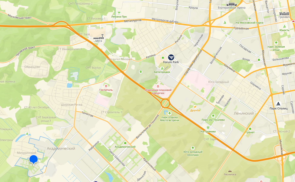 Непосредственный сосед «Мичуринского» — Академический