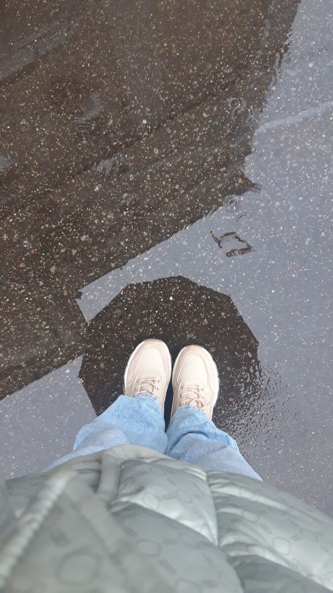 Плыву на работу ☔