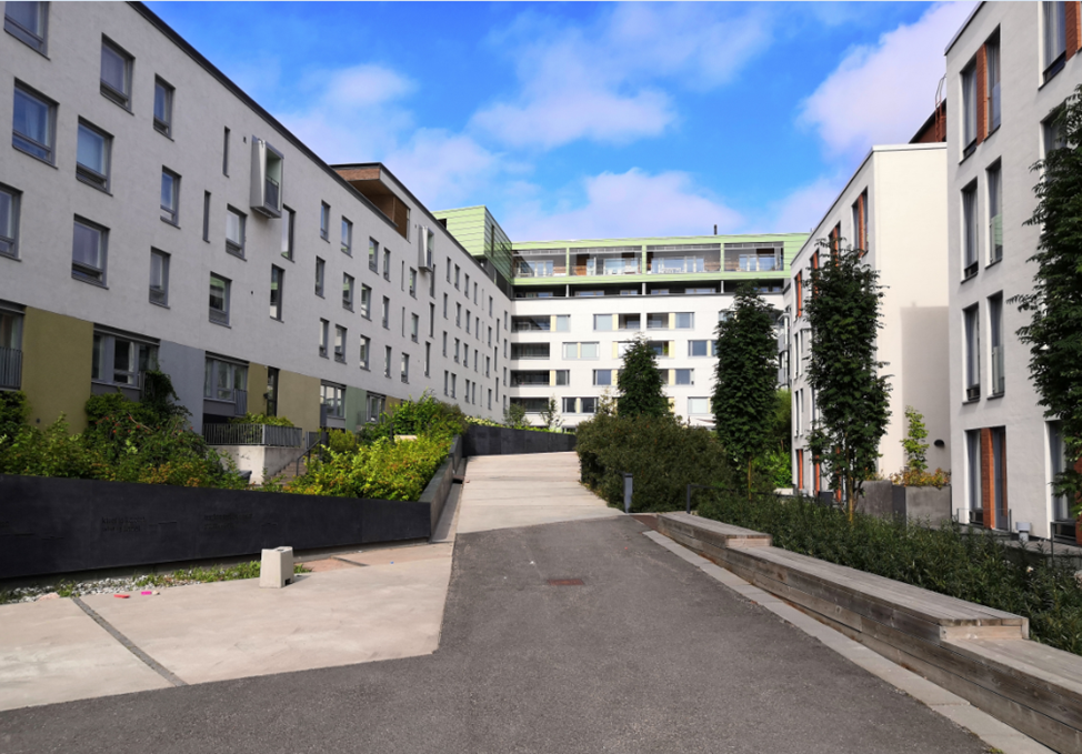 Жилой квартал из сборного железобетона в Финляндии