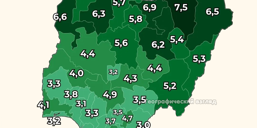 Почему на севере Нигерии в разы выше рождаемость, чем на юге?