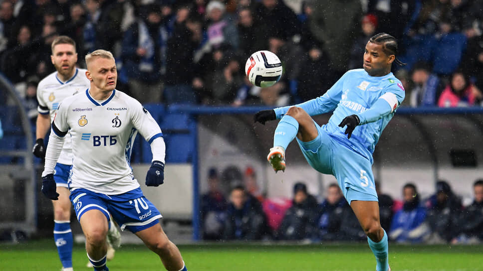 Матч между командами «Динамо» (Москва) - «Зенит» (Санкт-Петербург) .📷Фото: Антон Новодерёжкин / Коммерсантъ