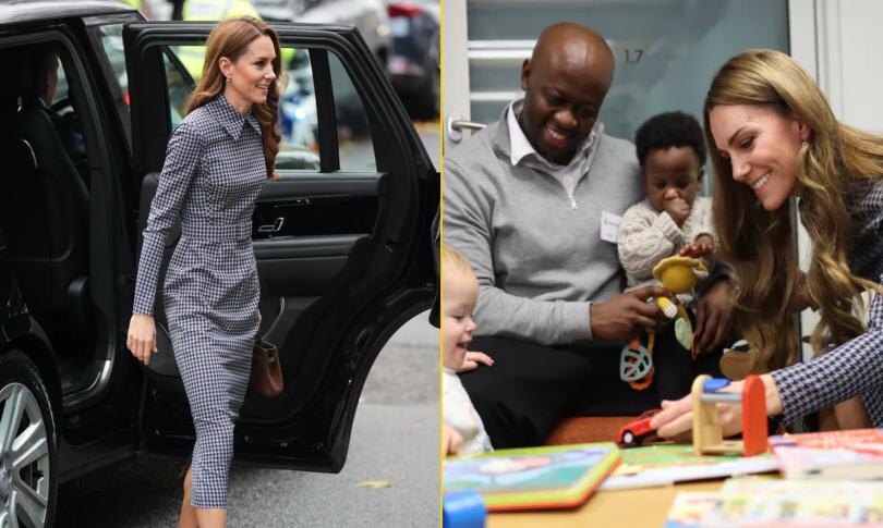    Источник: Getty Images | Герцогиня Кейт посетила благотворительную организацию