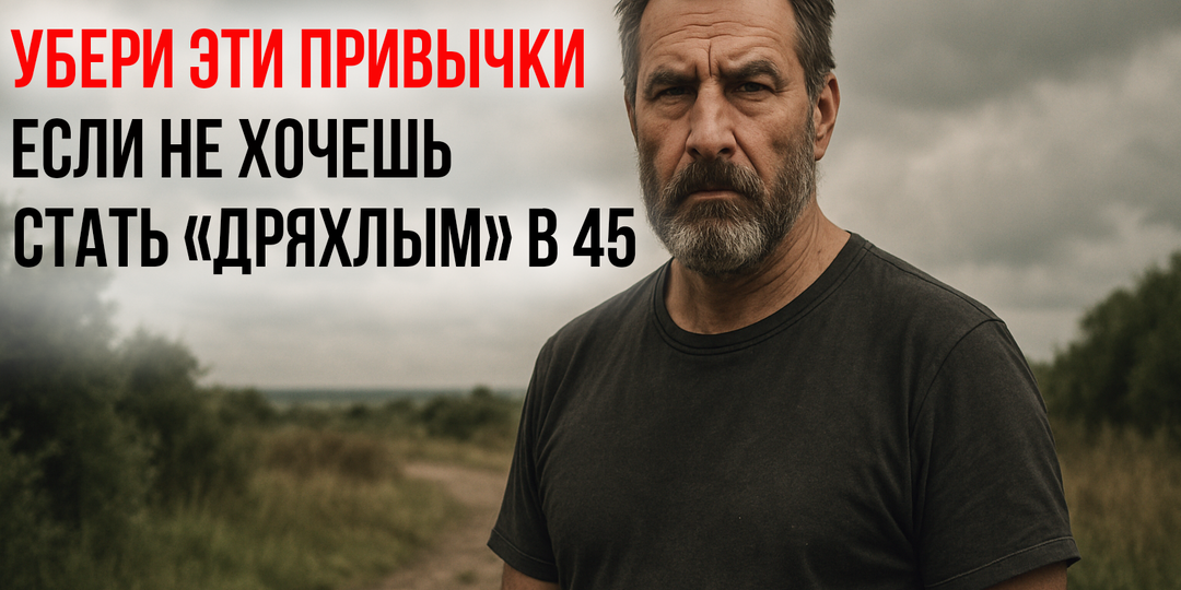 5 привычек, которые ускоряют старение мужчин после 45 и превращают в дряхлого деда