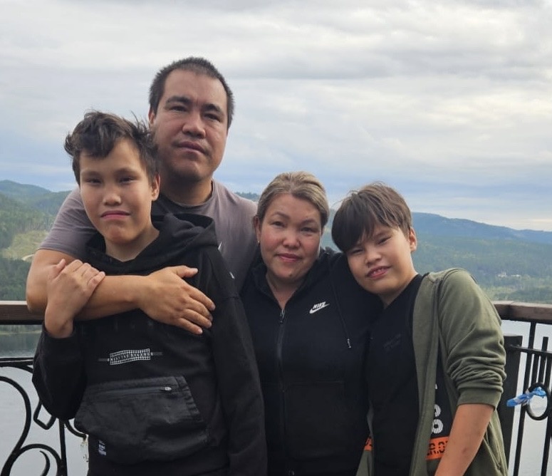 Семья Канзычаковых на отдыхе.