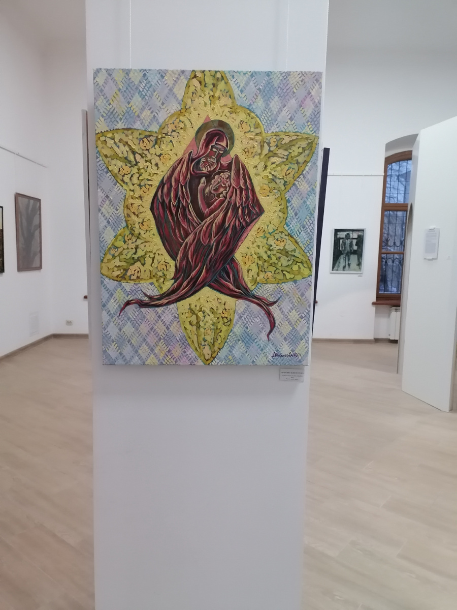 Абаколова Юлия Владимировна. Укрой меня своим крылом. 2024. Холст, масло, акрил