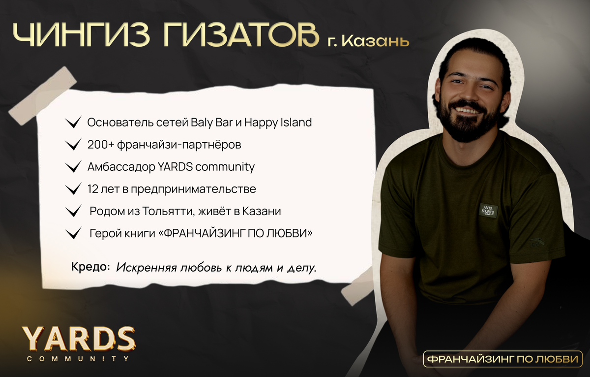 Чингиз Гизатов, основатель сетей Baly Bar и Happy Island