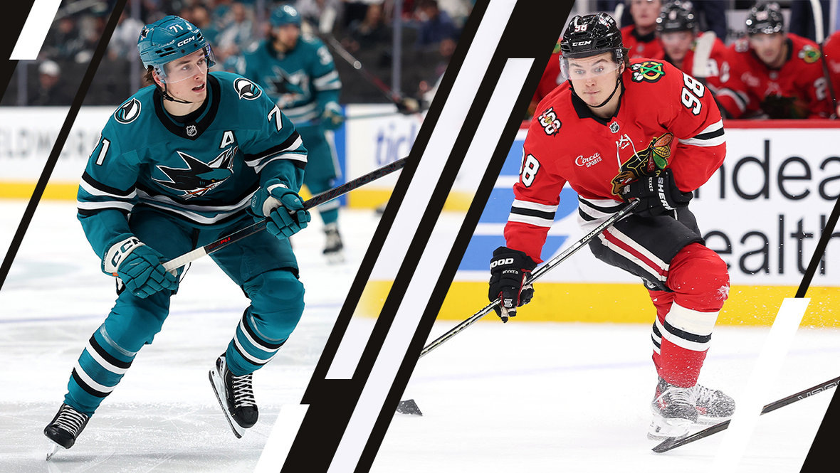    Маклин Селебрини и Коннор Бедард. Getty Images