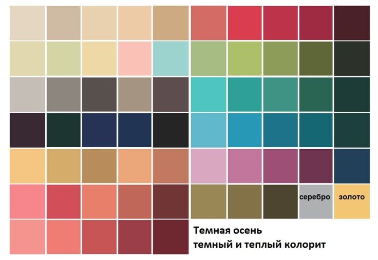 Палитра - темная осень