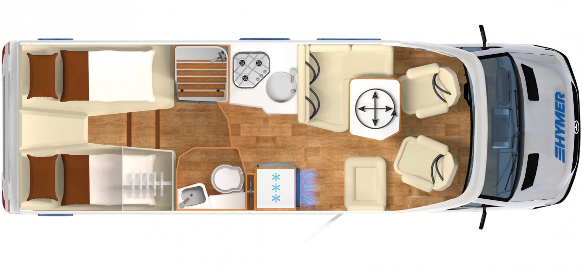 Планировка HYMER T-Class S 680