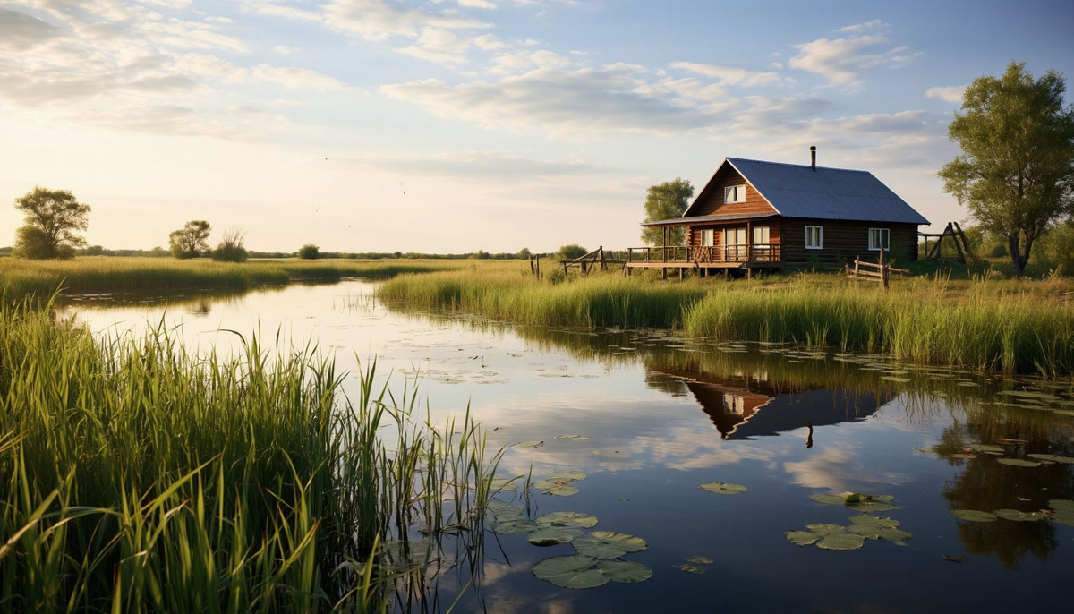Отдых на базе в Дельте Волги во время круиза в Астрахань из Самары.