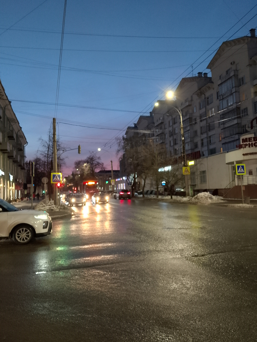 Розовый закат, фото автора 