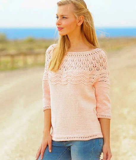 Очень красивые и стильные женские пуловеры и джеипера спицами. Описание, выкройки и схемы