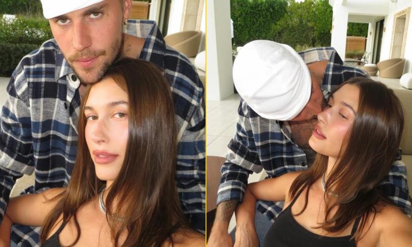    Источник: Социальные сети | Бибер развеял слухи о разрыве, опубликовав фотографии с женой