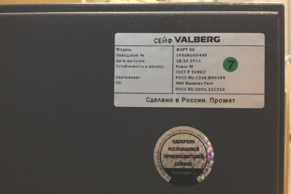 Требуемая стандартом табличка на двери, а толку то?