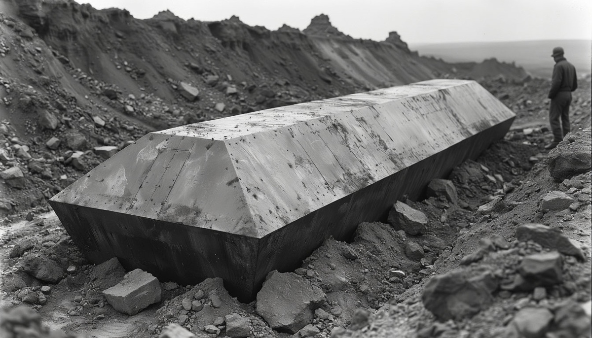 Это был огромный металлический саркофаг.