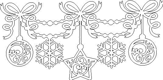 "Рождественские узоры" - идея для украшения