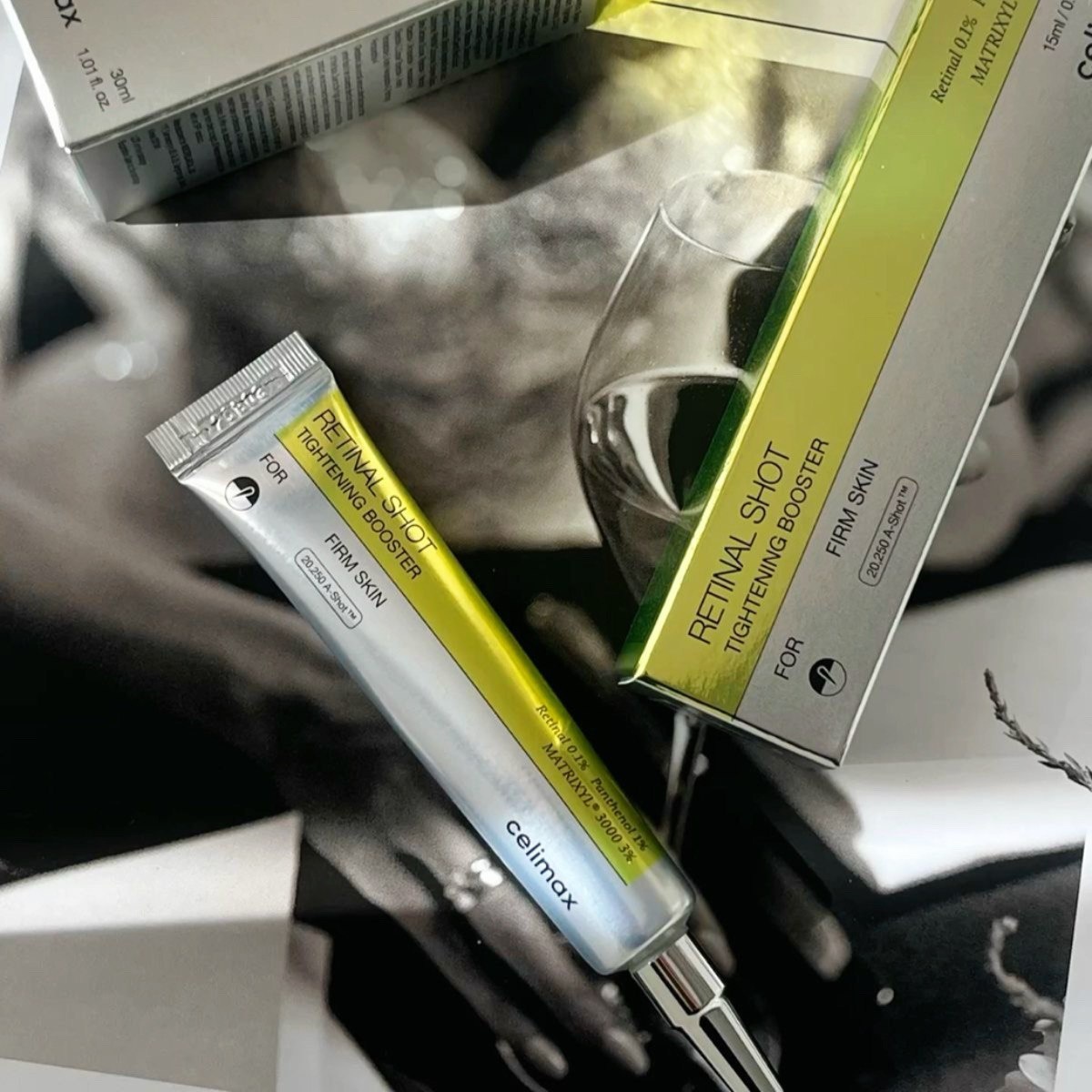 Крем-бустер с ретиналем и микроиглами Celimax The Vita-A Retinal Shot Tightening Booster