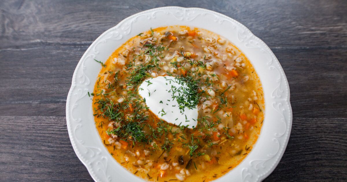 Рассольник по-ленинградски