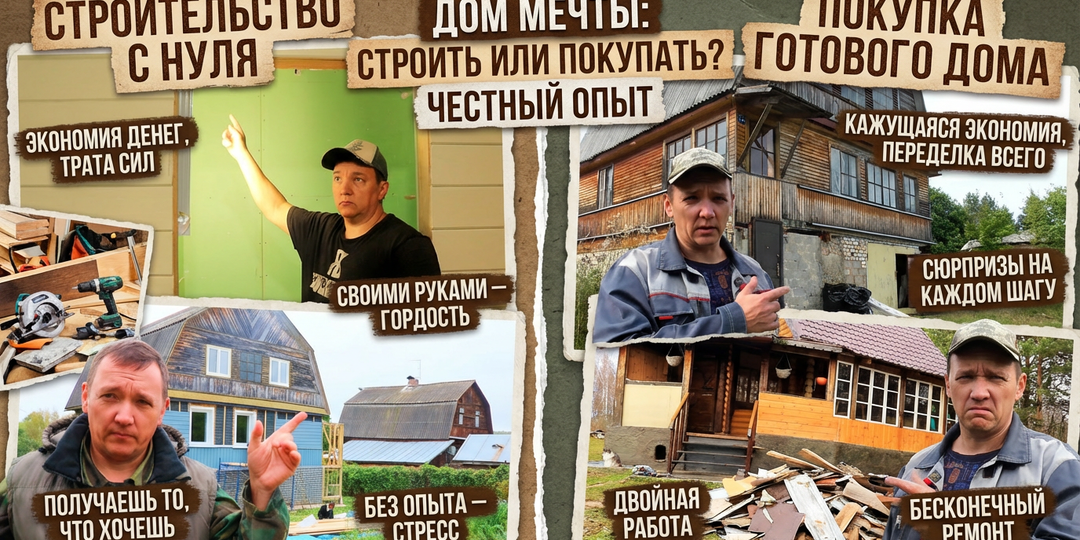 Строить или купить? Я прошёл оба пути и готов поделиться горькой правдой