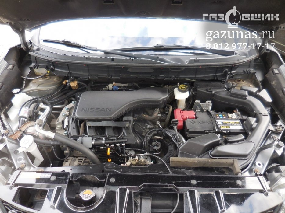 Установка ГБО на Nissan X-Trail (Т32) III (дорестайл) 2.0Di (144 л.с.) 2015 г.в. на MR20DD переоборудован для использования в качестве моторного топлива сжиженного нефтяного газа (пропан-бутан)