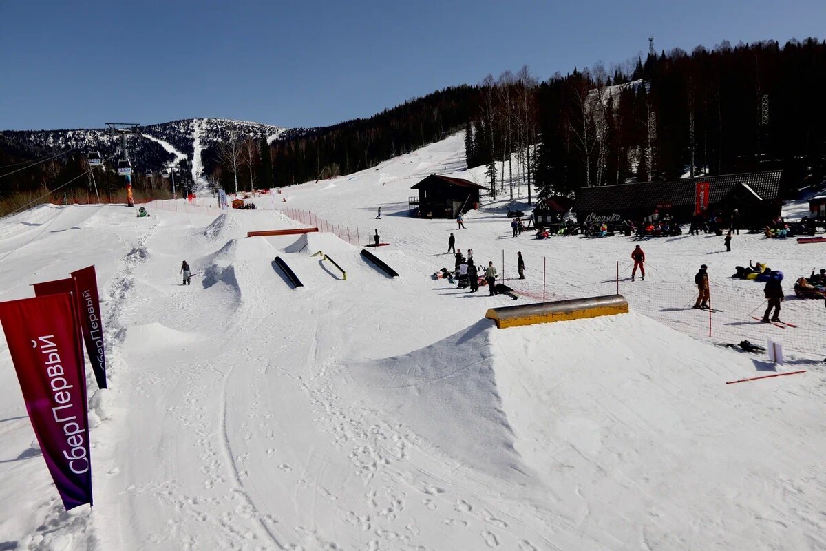 Сноупарк на Секторе Е в Шерегеше