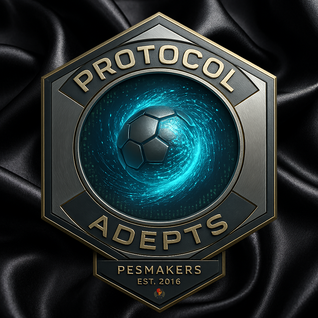Логотип команды "Protocol Adepts" | Проект киберспортивной организации PESMAKERS в FC26 (FIFA) режим игры "Clubs" (11 на 11).