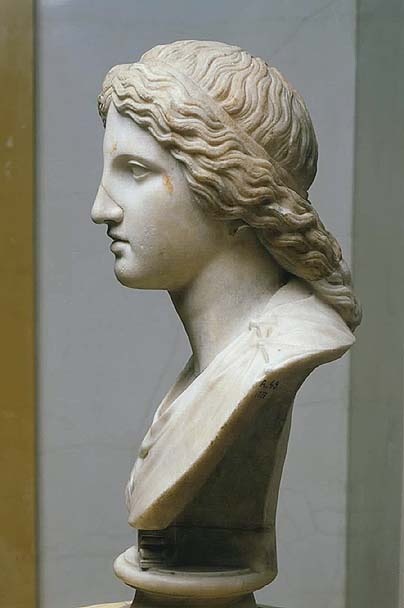 Голова Артемиды. Древний Рим, Римская копия с греческого оригинала IV в. до н.э.