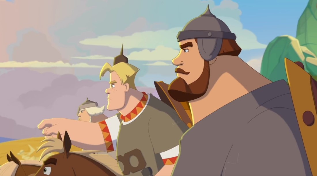     Кадр из мультфильма «Три богатыря и свет клином» (2025)