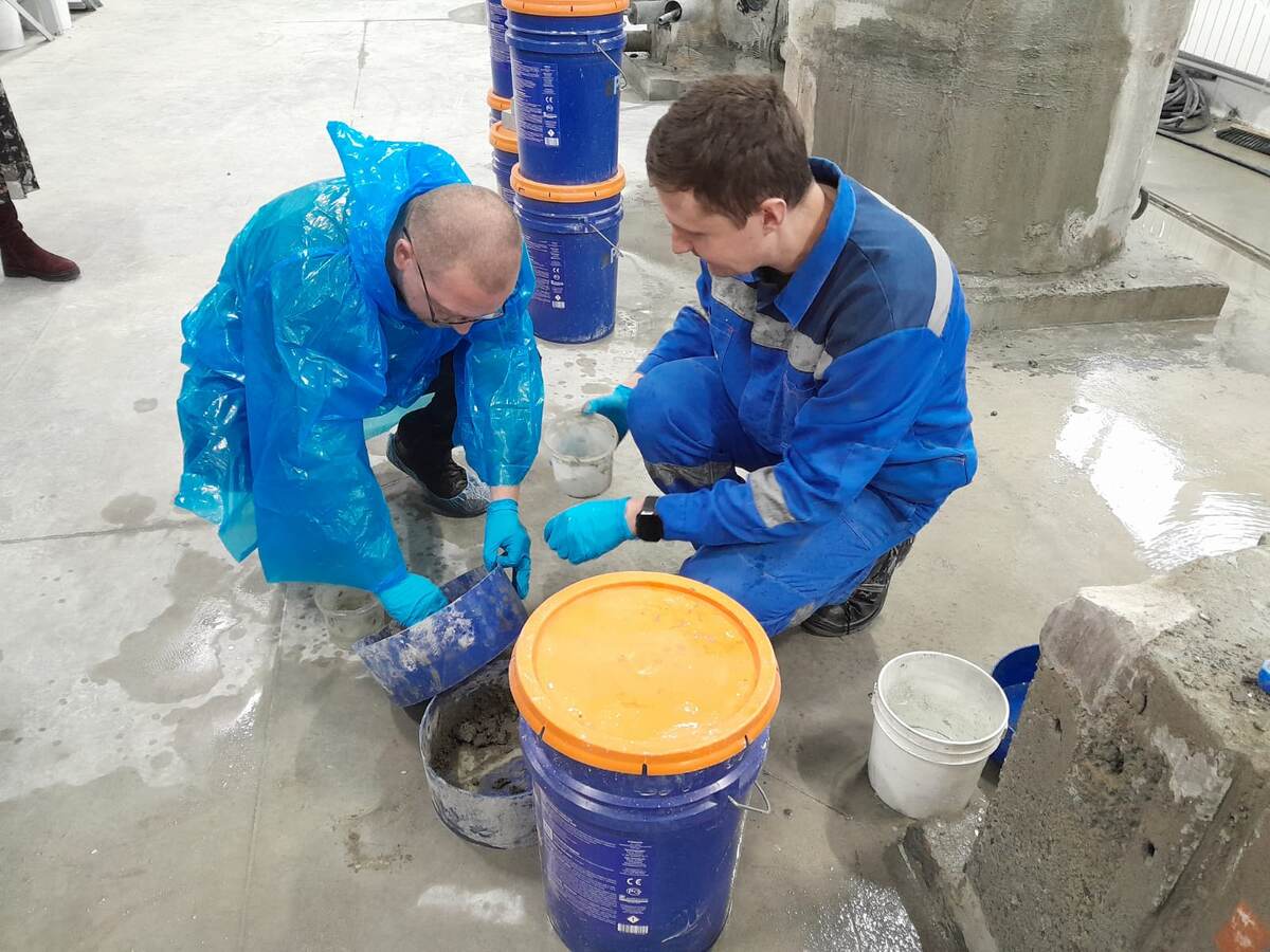 Практика на полигоне Учебного центра "Пенетрон"