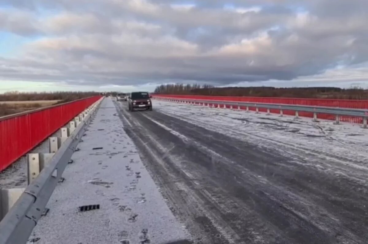    В Ишимском округе завершили восстановление моста пострадавшего от паводка